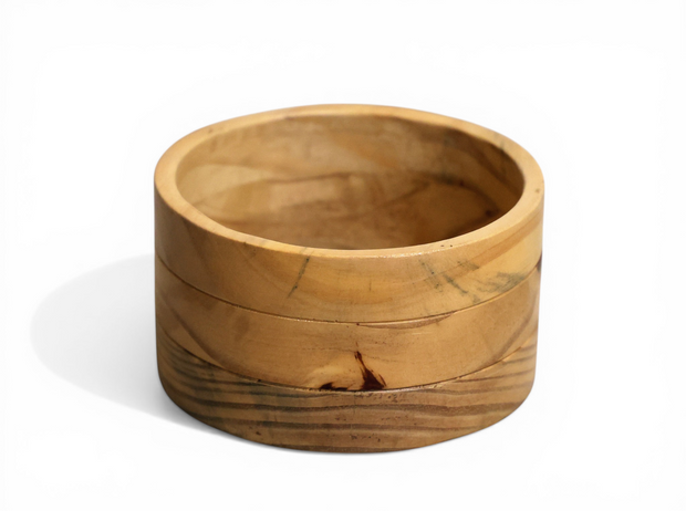 Natural Wood Utility Storage Bowl
