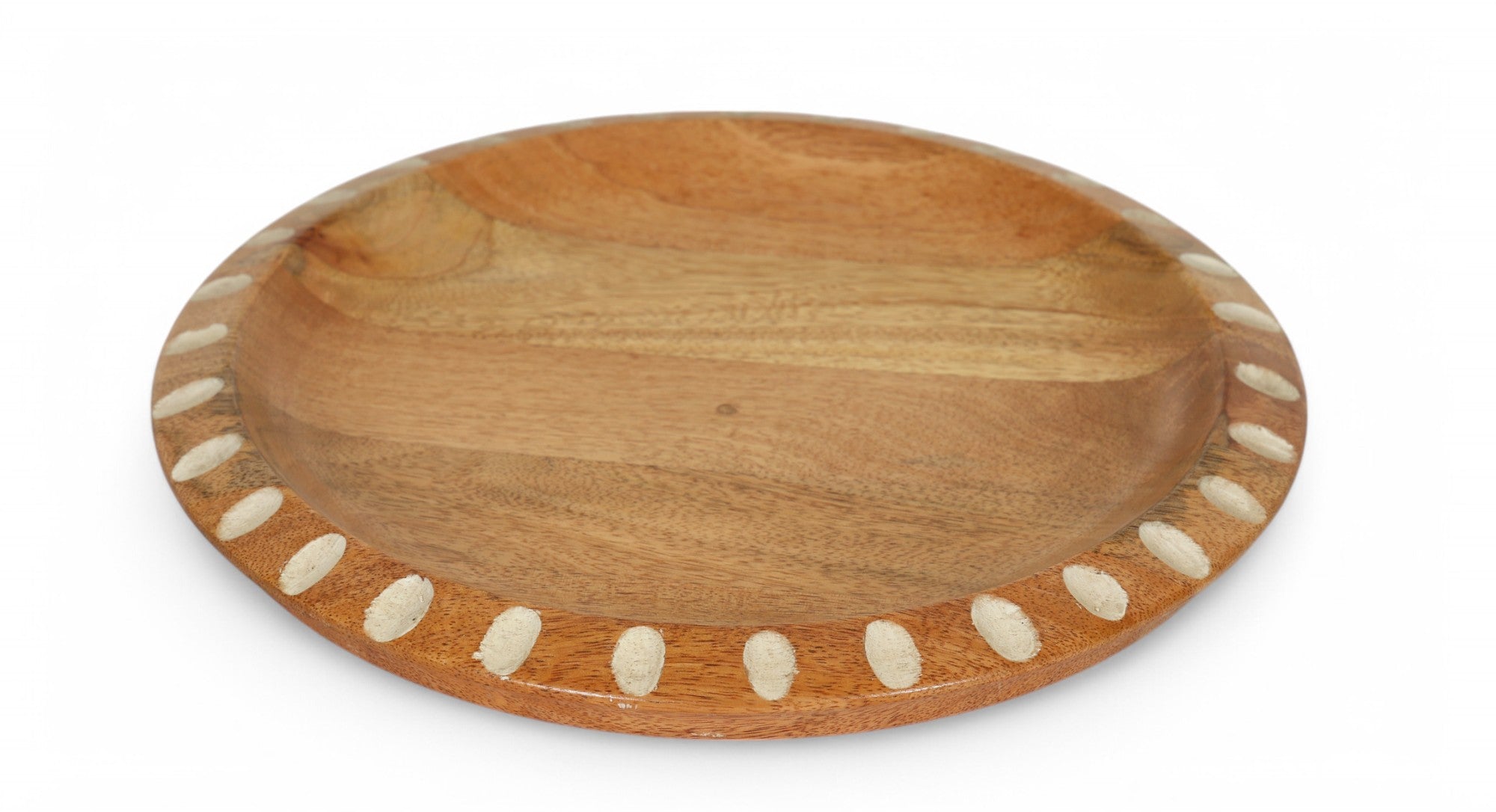 Handcrafted Decorative Wooden Serving Plate
