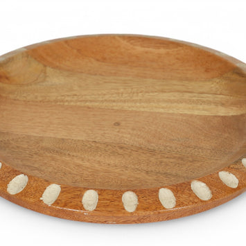 Handcrafted Decorative Wooden Serving Plate