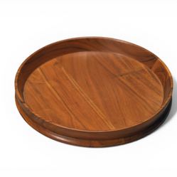 Natural Wood Utility Plate