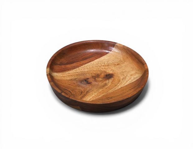 Dual Tone Wooden Serving Bowl