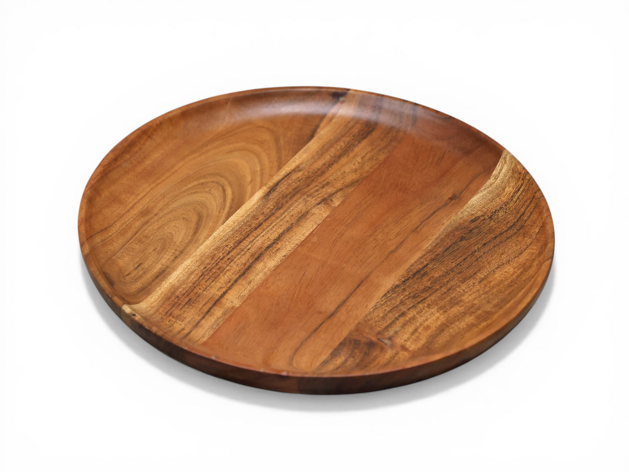 Designer Timber Dining Plate