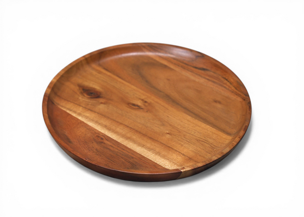 Traditional Wooden Dining Plate