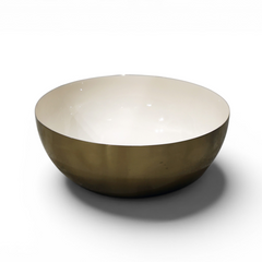 Modern Metal Serving Bowl