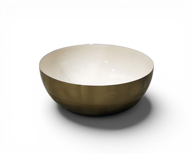 Modern Metal Serving Bowl