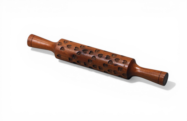 Textured Wooden Rolling Pin