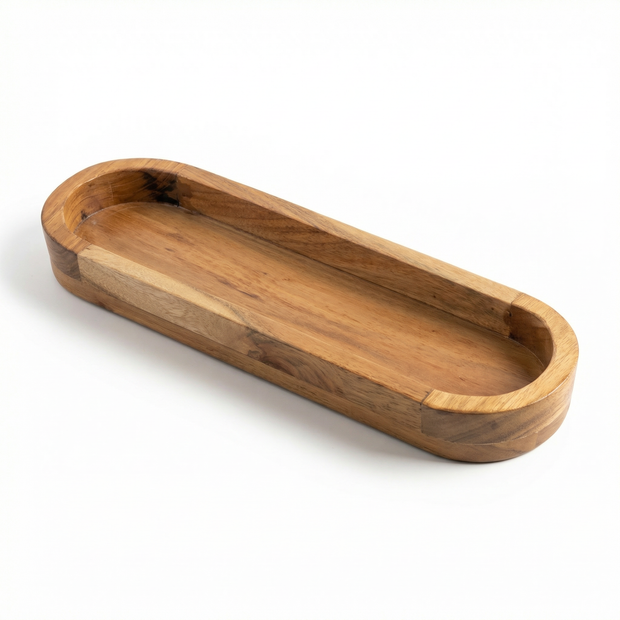 Wooden Bread Serving Tray
