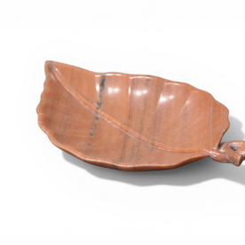 Leaf Shaped Marble Decorative Tray