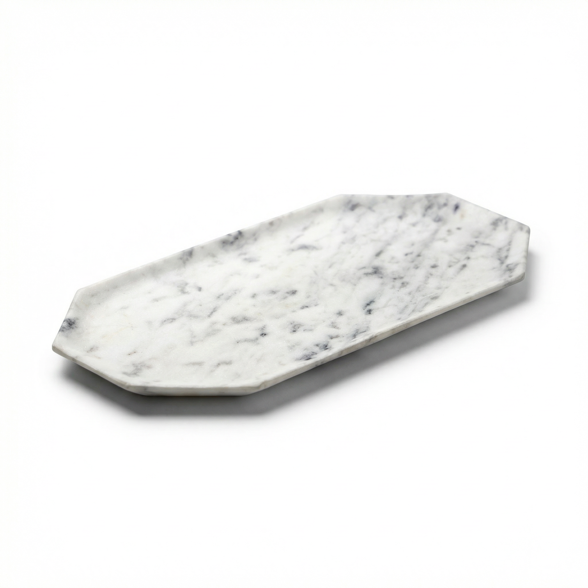 Geometric Marble Serving Platter