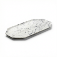 Geometric Marble Serving Platter