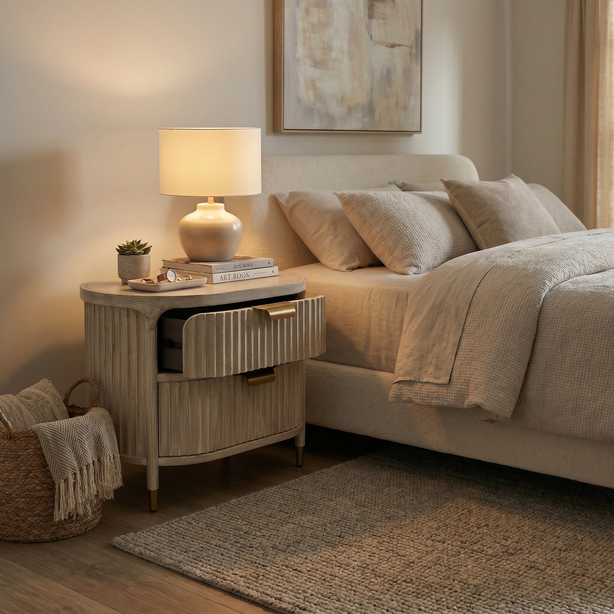 Imperial Ribbed Bedside