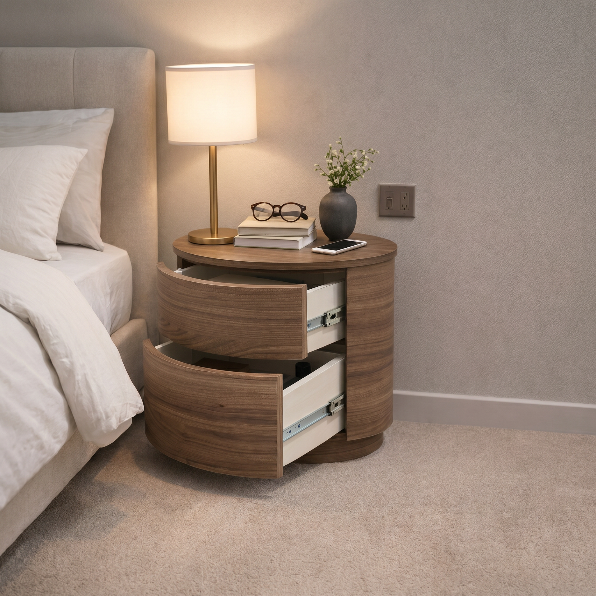 Imperial Round Bedside