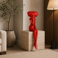 Scarlet Muse Contemporary Art Sculpture