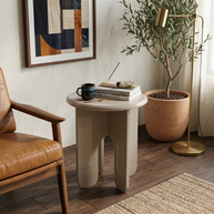 Luna Arched High-Gloss Side Table