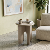 Luna Arched High-Gloss Side Table
