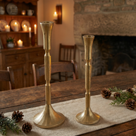 Luxe Gold Taper Candle Holders