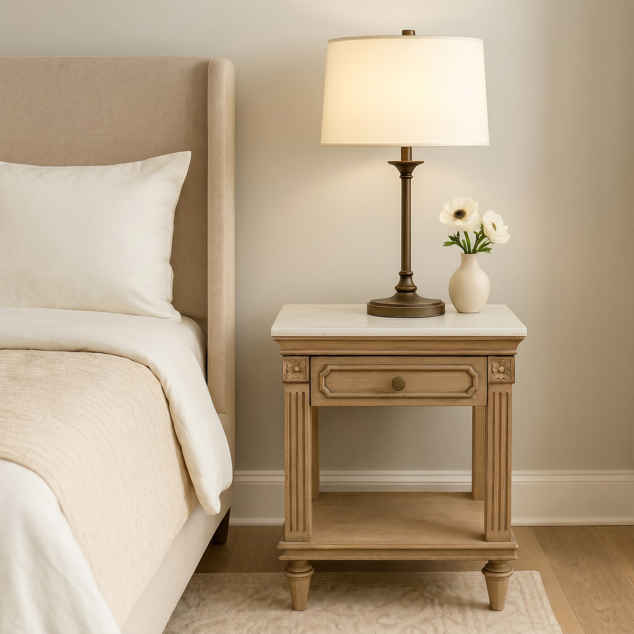Maple Haven Bedside Table