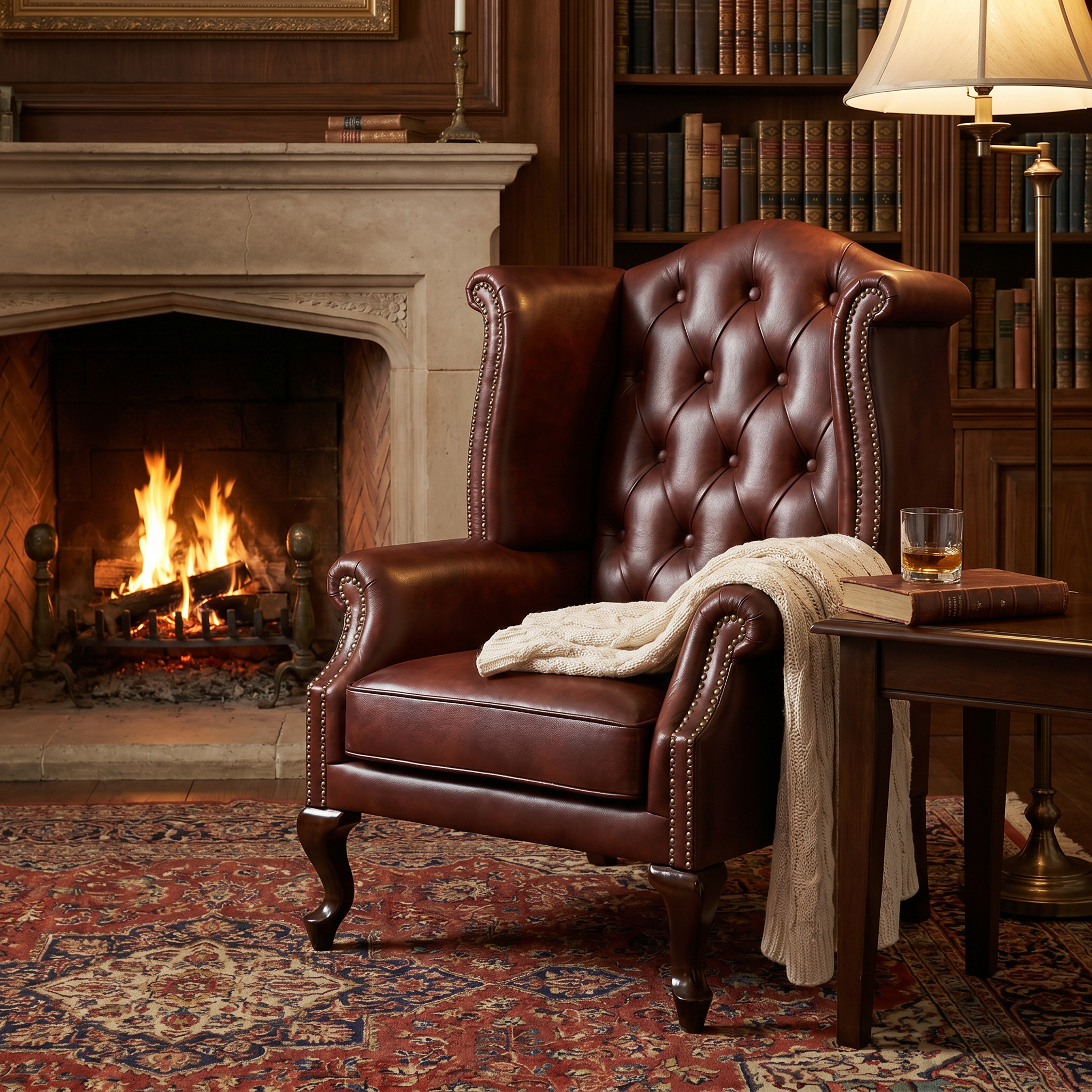 Nayaab Sovereign Chesterfield Armchair
