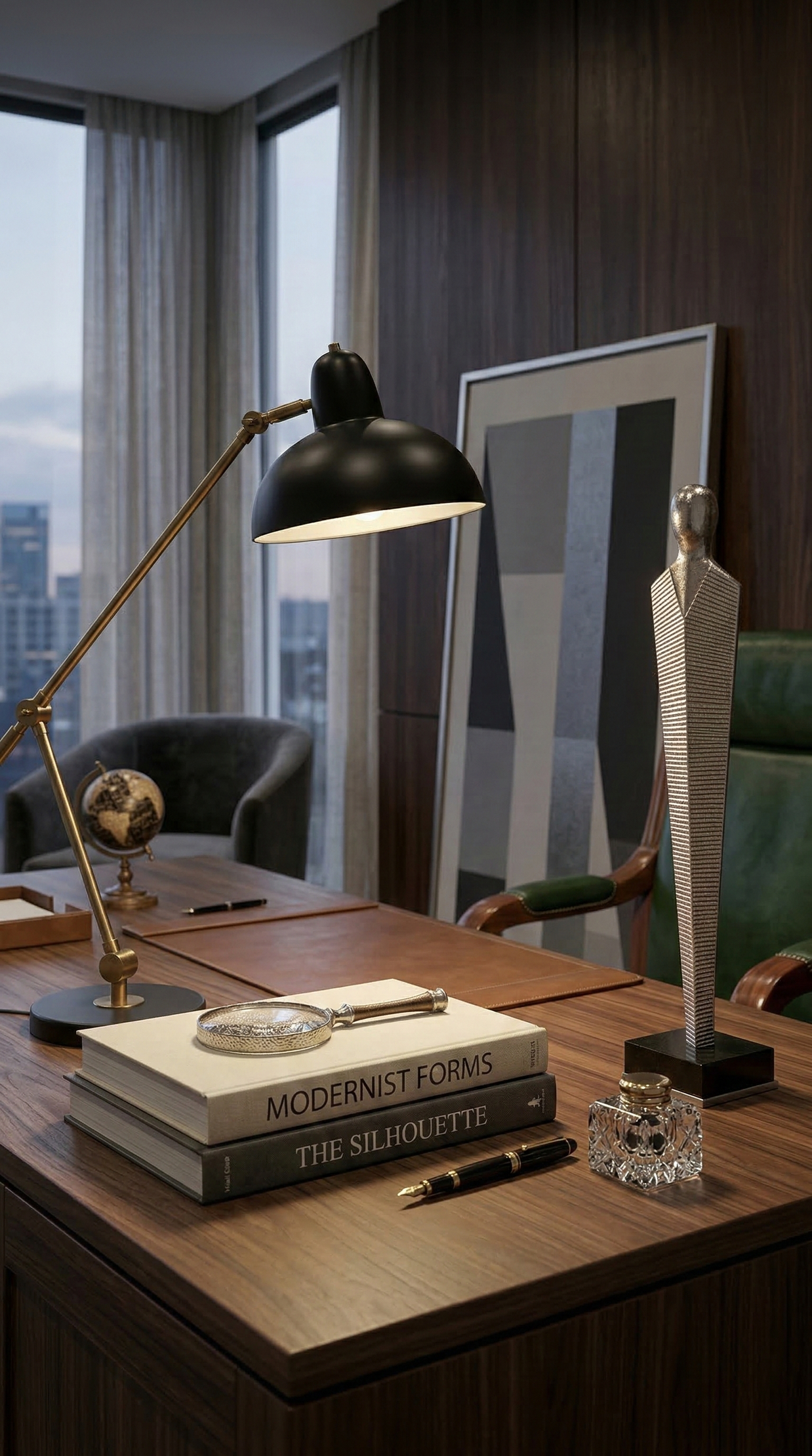 Sleek Line Accent Sculpture