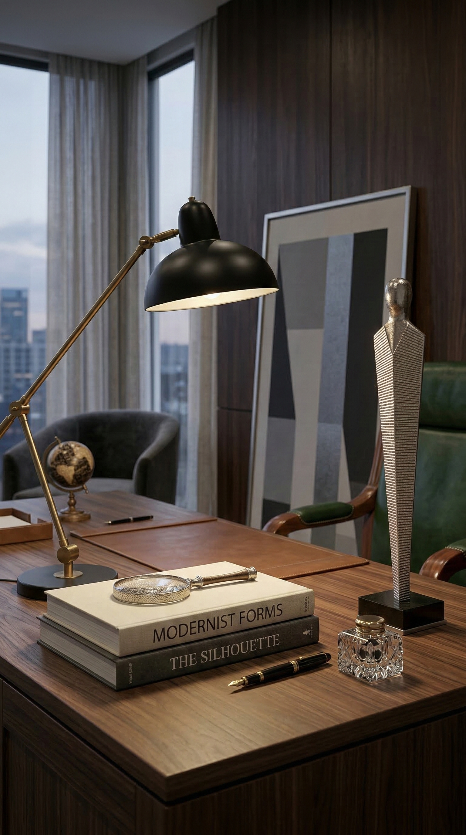 Sleek Line Accent Sculpture