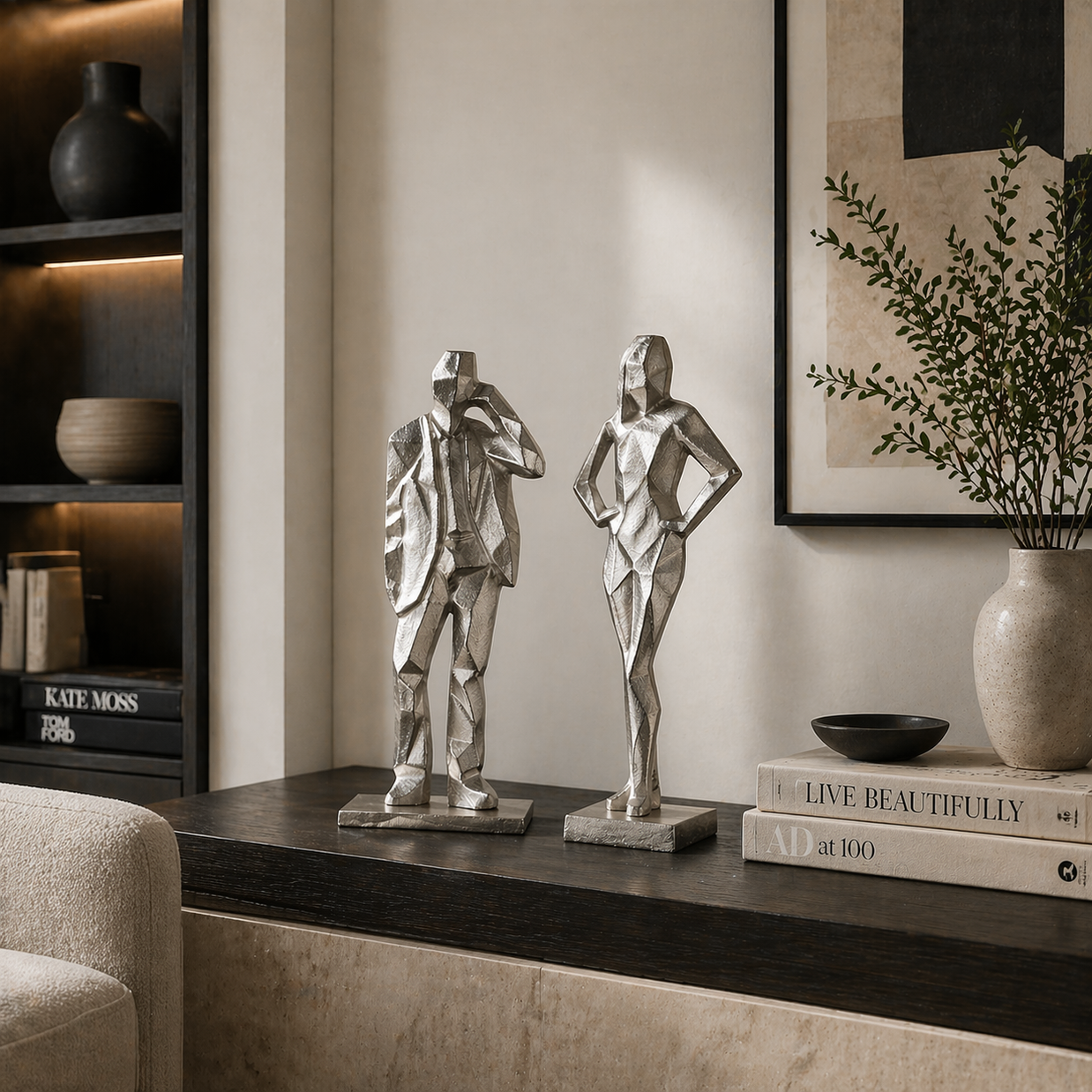 Elarique Metallic Art Pair