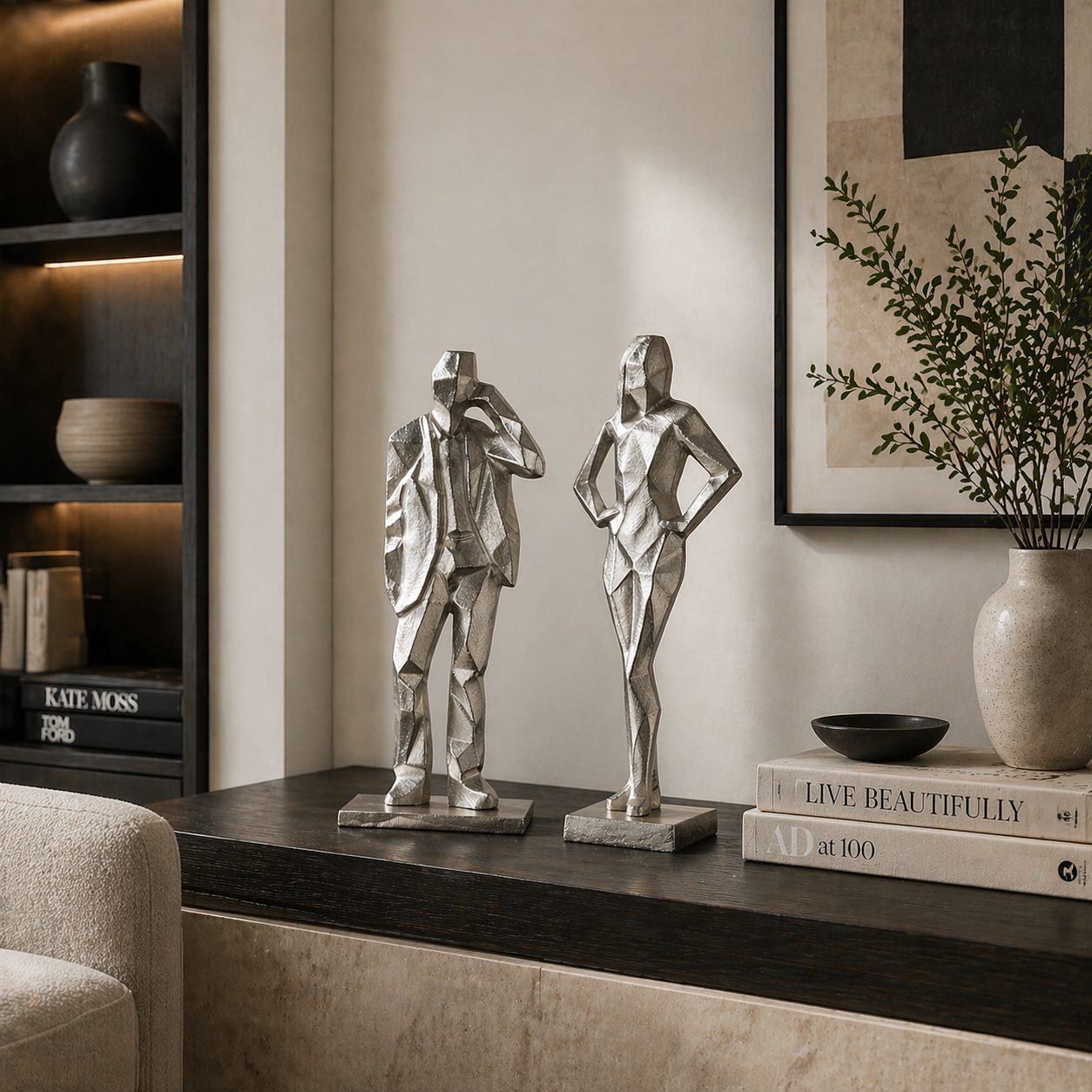 Elarique Metallic Art Pair