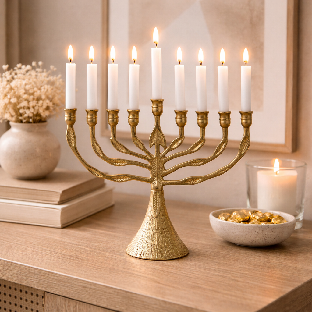 Golden Tree Candelabra