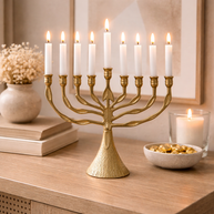 Golden Tree Candelabra