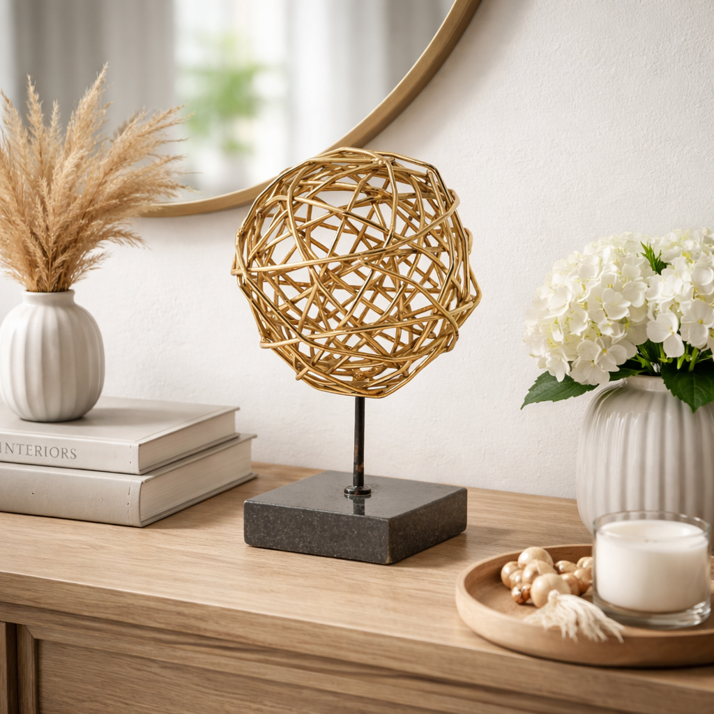 Interlock Sphere Art Piece