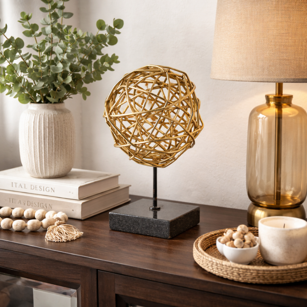 Interlock Sphere Art Piece