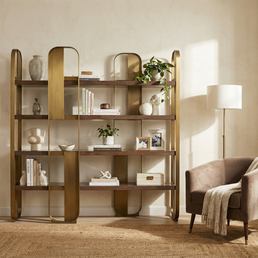 Fiorenza Gold Frame Shelf