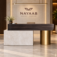Aureon Sculptural Reception Desk
