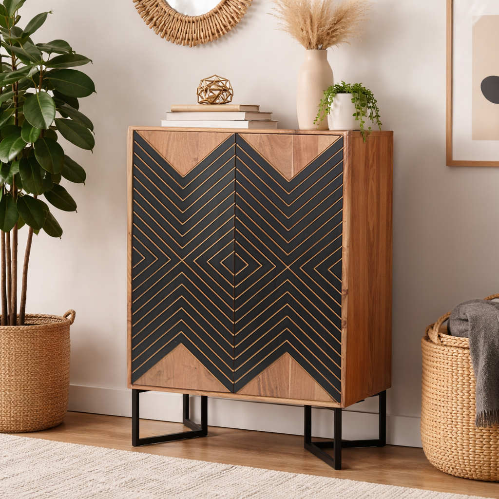 Madison Stripe Cabinet