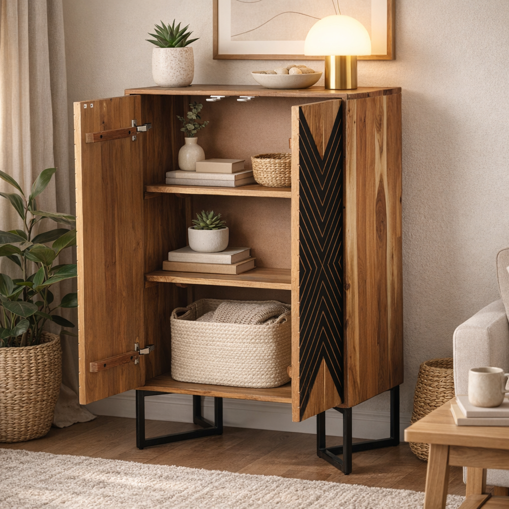 Madison Stripe Cabinet