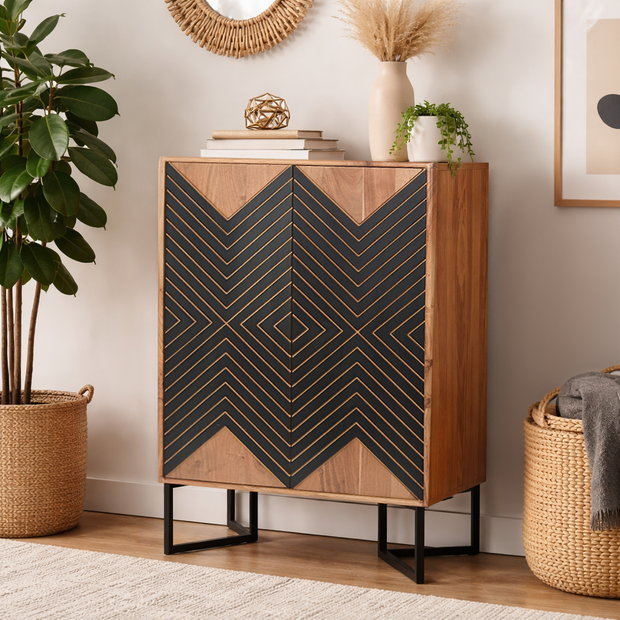 Madison Stripe Cabinet
