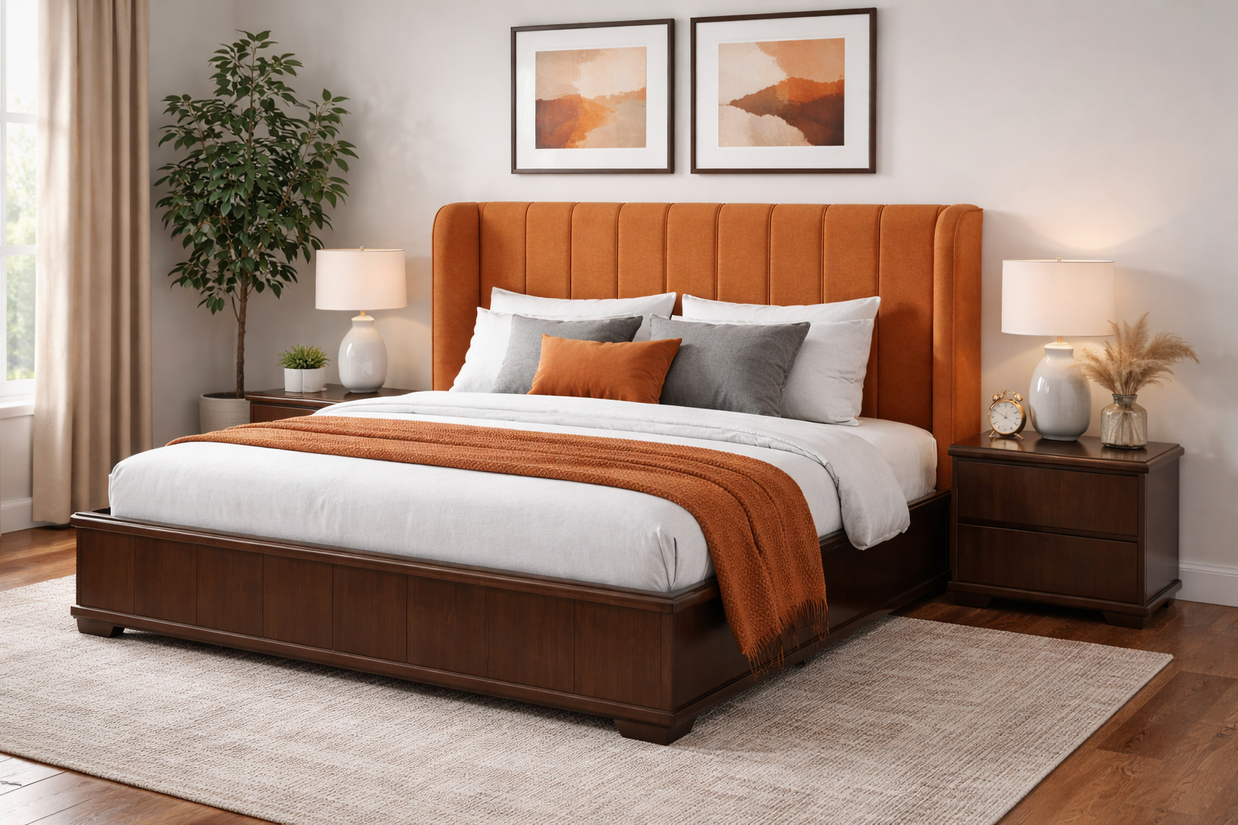 Velora Wingback Bed
