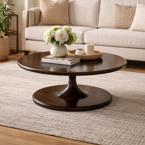 Orbis Pedestal Coffee Table