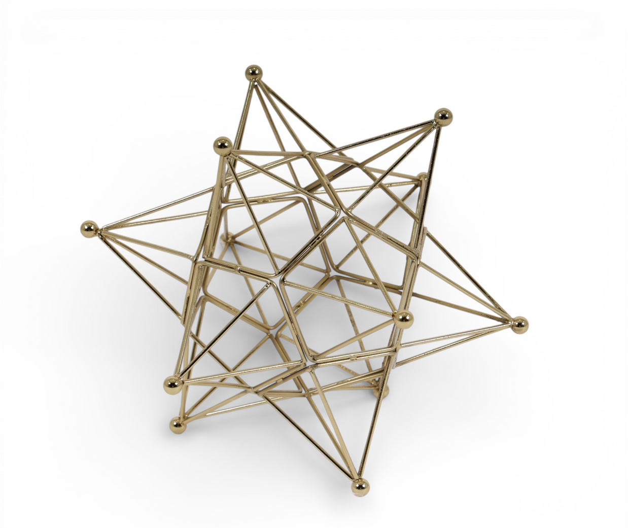 Geometric Star Wire Sculpture
