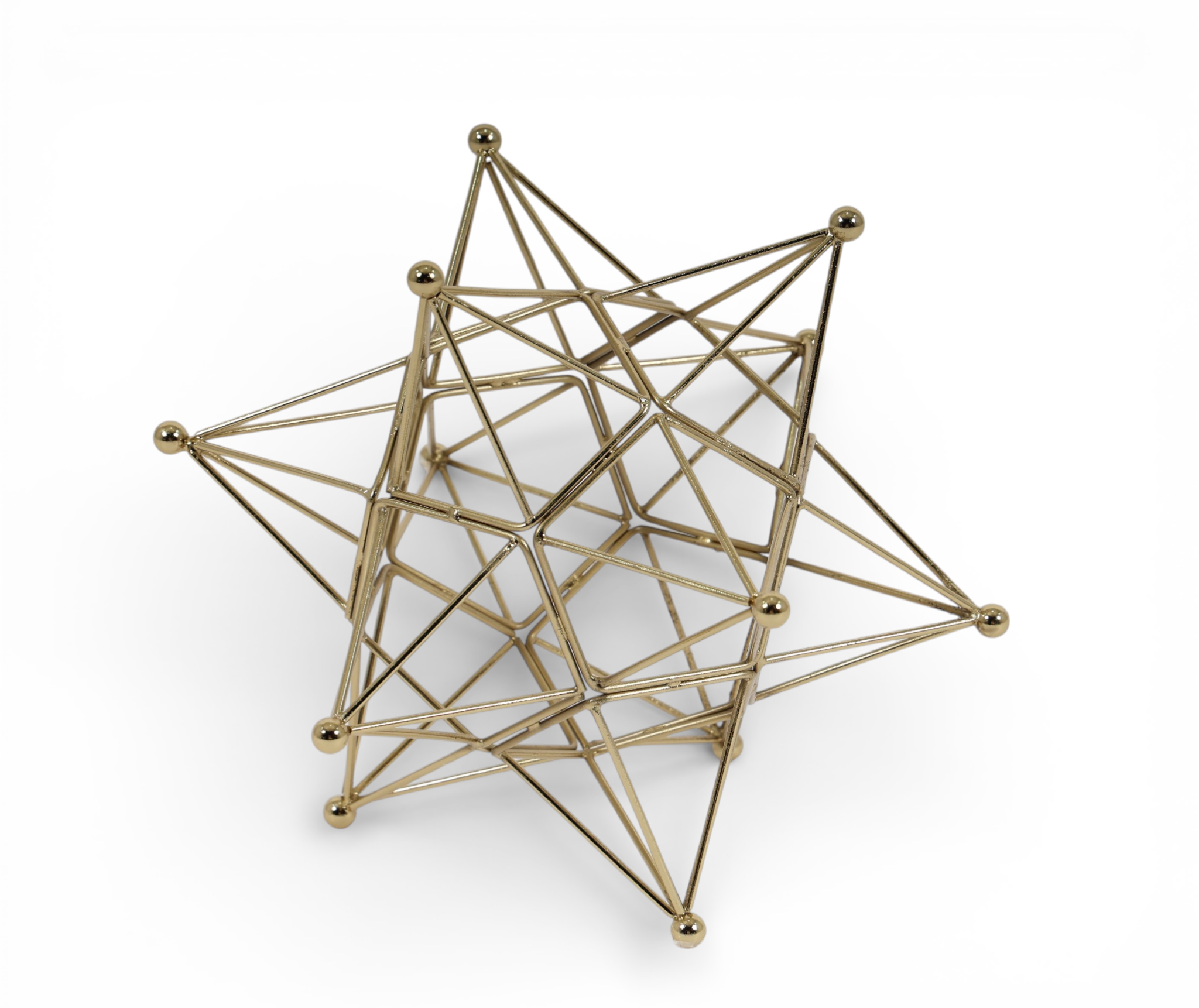 Geometric Star Wire Sculpture