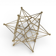 Geometric Star Wire Sculpture