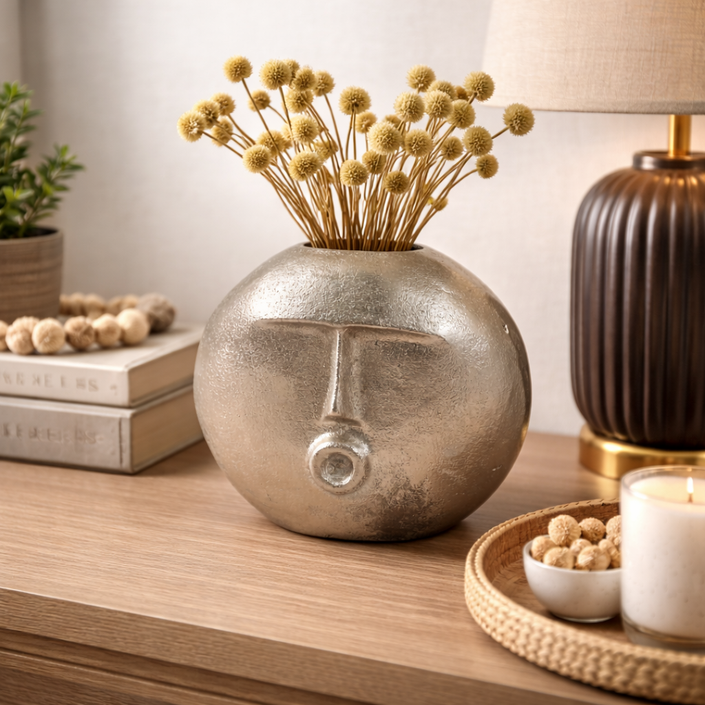 Minimalist Expression Orb Vase