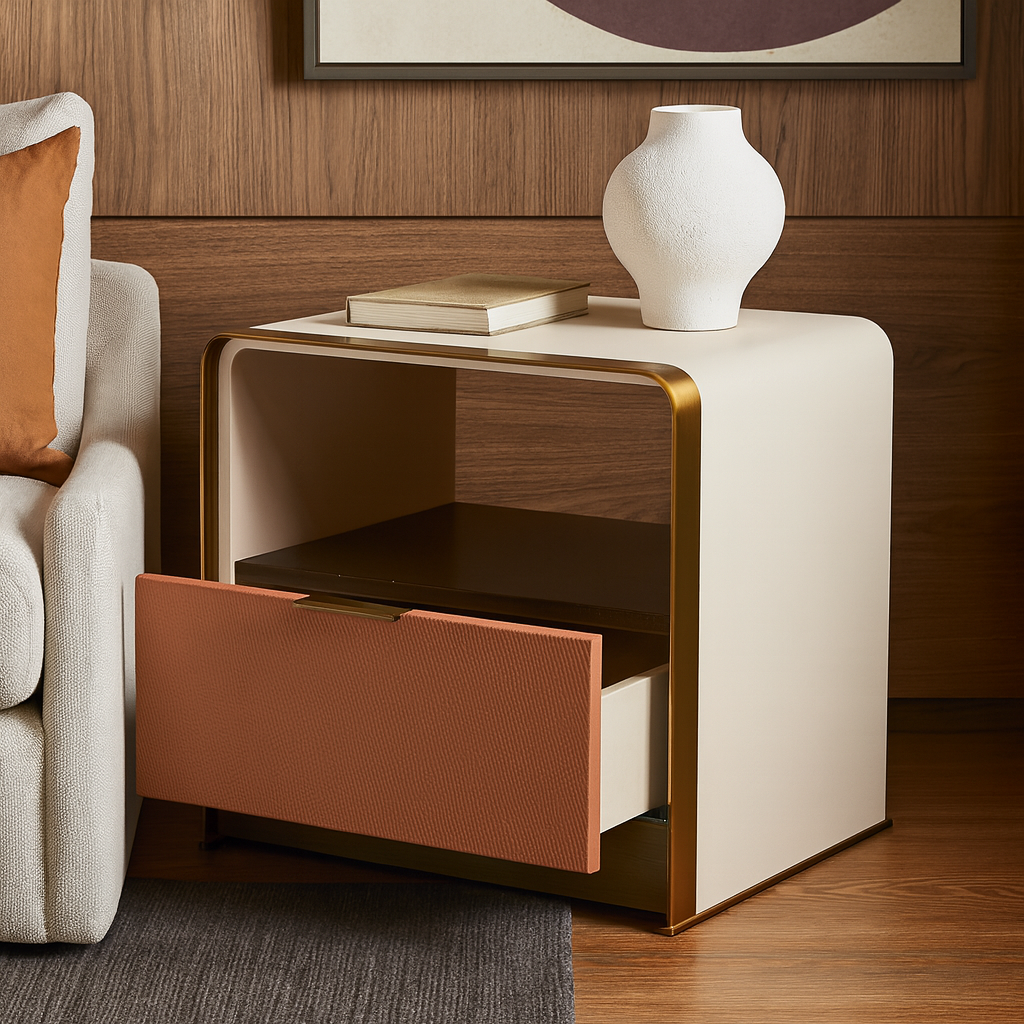 Luxe Frame Upholstered Bedside