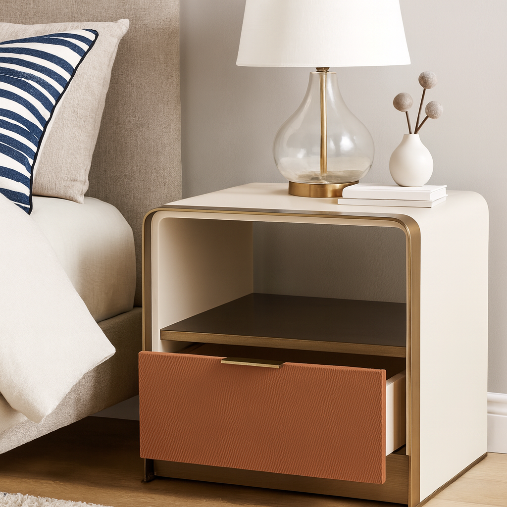 Luxe Frame Upholstered Bedside