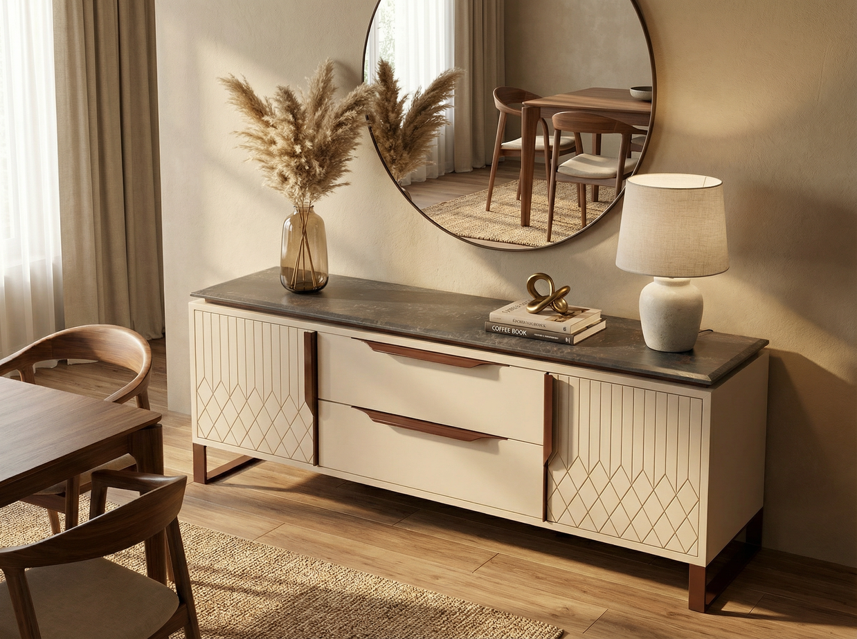 Aurelio Marble Sideboard