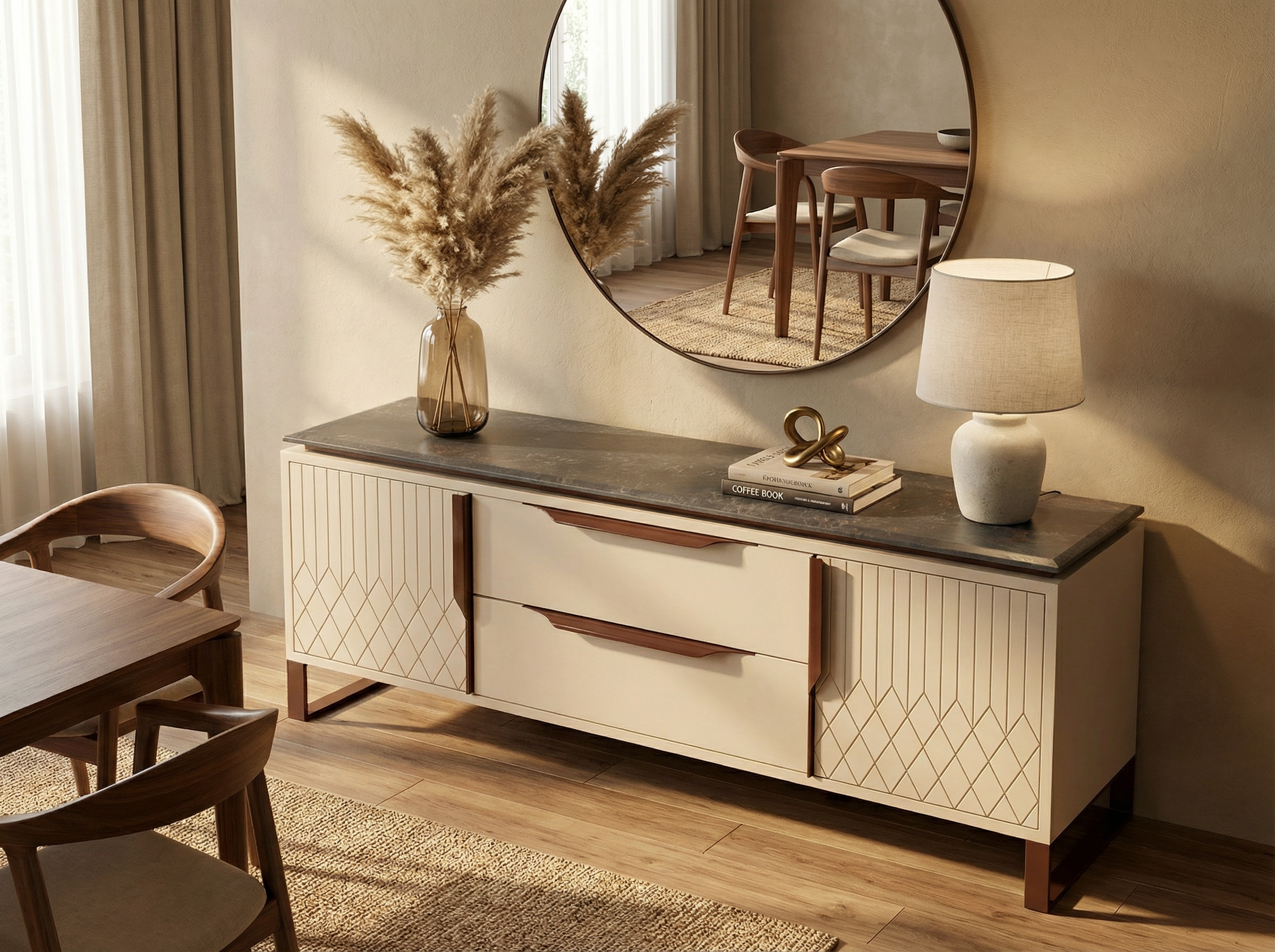 Aurelio Marble Sideboard