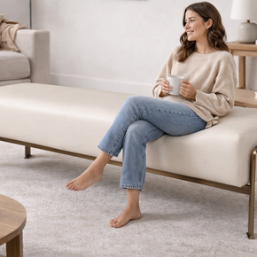 Orion Flute Upholstered Bench