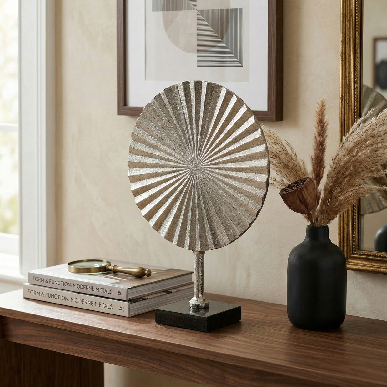 Radiant Sunburst Sculpture