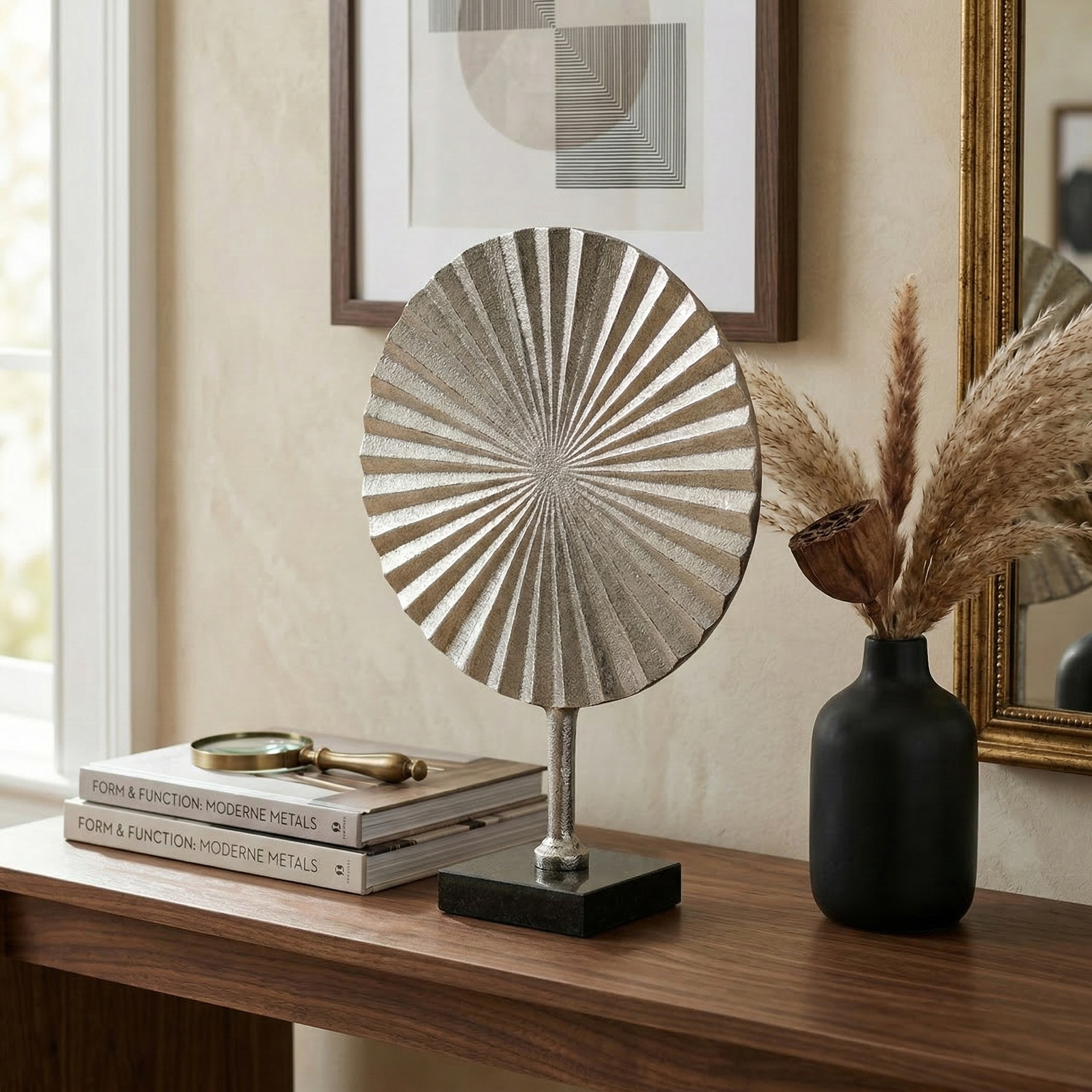 Radiant Sunburst Sculpture