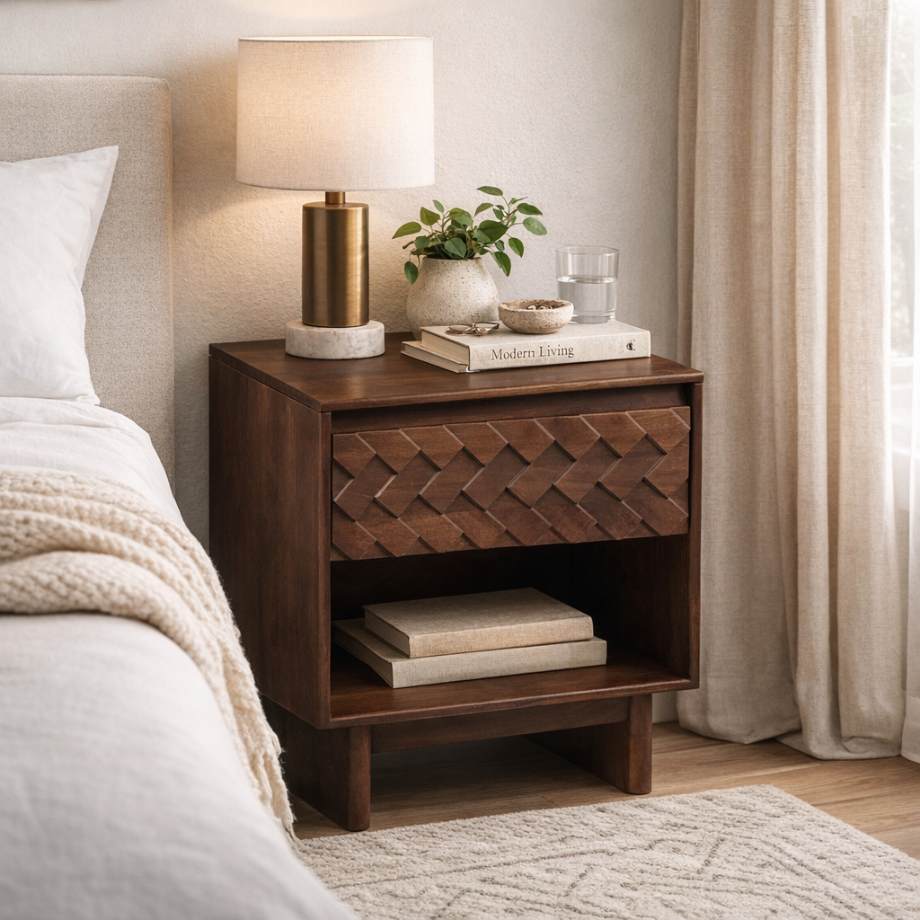 WeaveCraft Bedside Cabinet