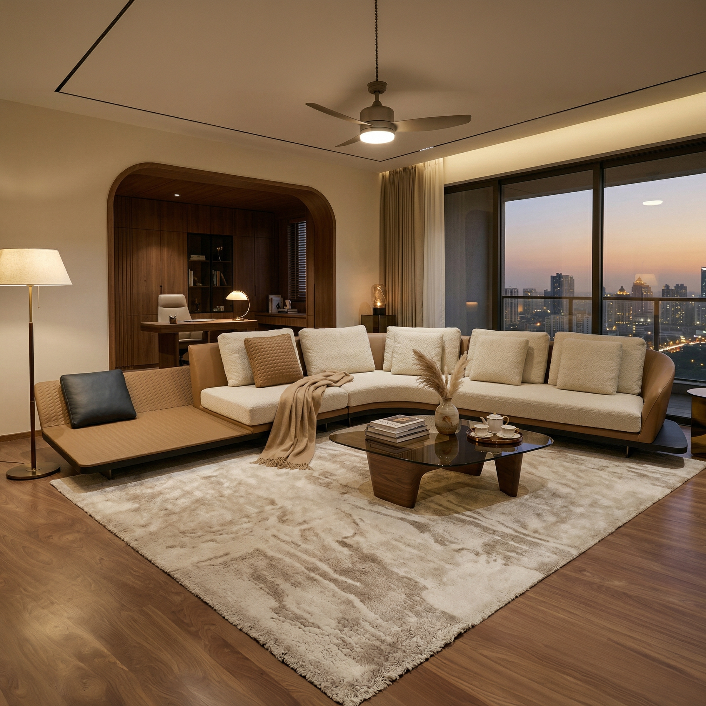 Noor Grand Crescent Sofa